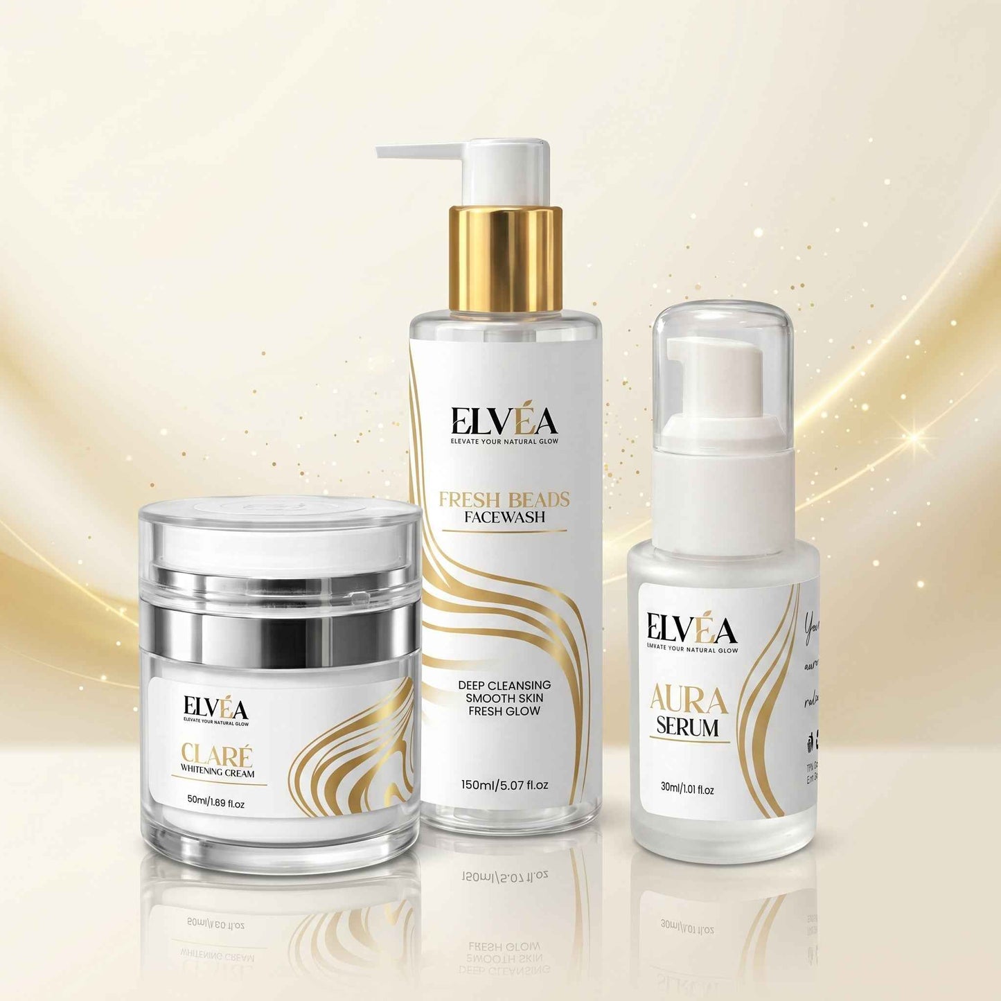 Daily Skincare Routine: ELVÉA's Essential Trio for Glowing Skin