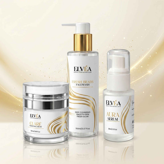 Daily Skincare Routine: ELVÉA's Essential Trio for Glowing Skin