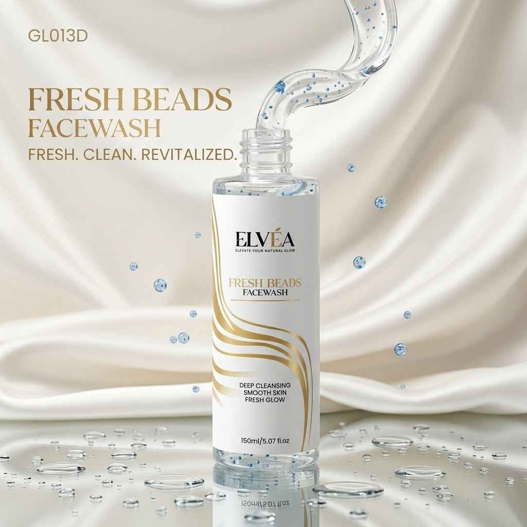 Gentle Exfoliating Facewash for Refreshing Daily Cleansing - ELVÉA Fresh Beads Facewash