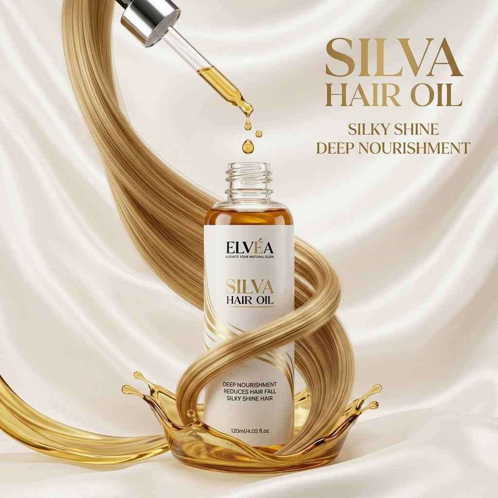 Elvéa Silva Lightweight Hair Oil for Shine and Softness